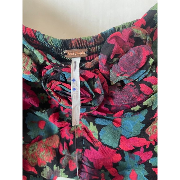 FREE PEOPLE Oh La La Floral Bodice Top, Square Neck, Size: Large - $128 NWT - Picture 5 of 12